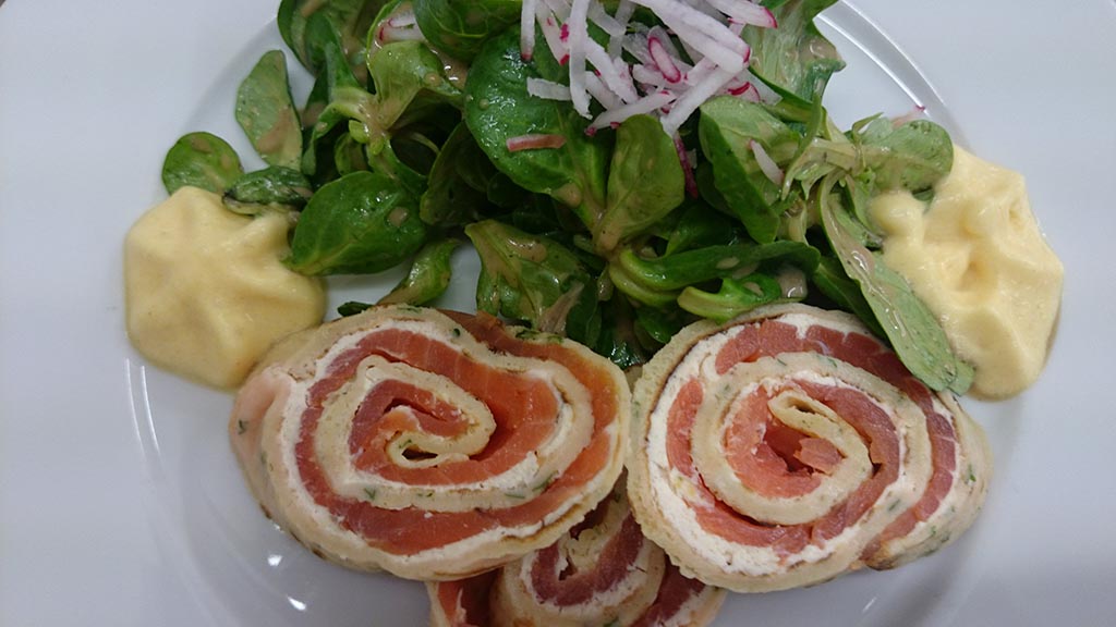 Lachscrepes-Röllchen Teamwelt Lachscrepes