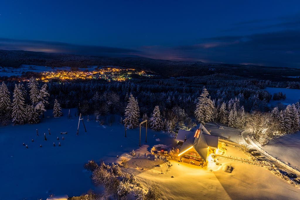 einmalige Location im Winter