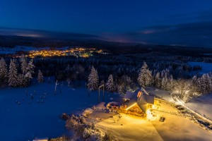 einmalige Location im Winter