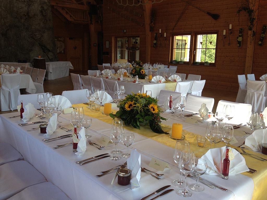 professionelle Tischdekoration