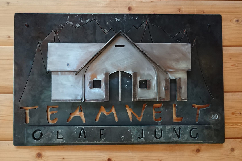 Logo Teamwelt geschmiedet